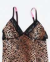 Y2k 00s Betsey Johnson Animal Print Cami - L