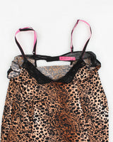 Y2k 00s Betsey Johnson Animal Print Cami - L