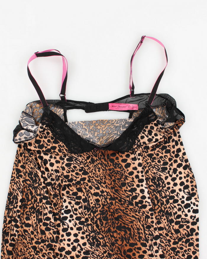 Y2k 00s Betsey Johnson Animal Print Cami - L