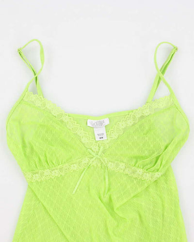 Y2k 00s La Senza Green Lingerie Cami - M