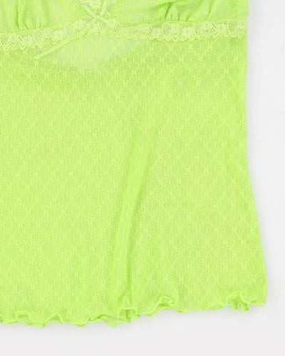 Y2k 00s La Senza Green Lingerie Cami - M