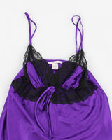 Y2k 00s Victoria's Secret Purple Lingerie Cami - M