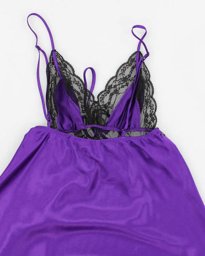 Y2k 00s Victoria's Secret Purple Lingerie Cami - M