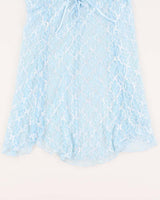 Y2k 00s La Vie En Rose Blue Mesh Slip Dress - M