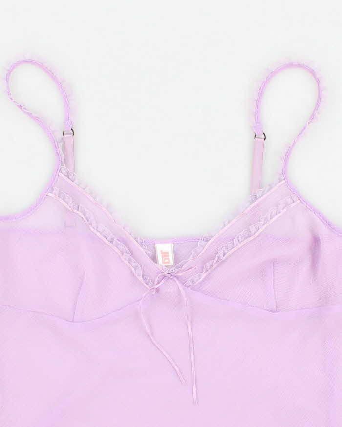90s JLO Purple Mesh Cami - L