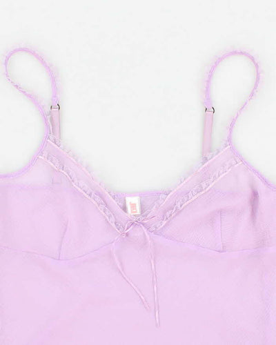 90s JLO Purple Mesh Cami - L