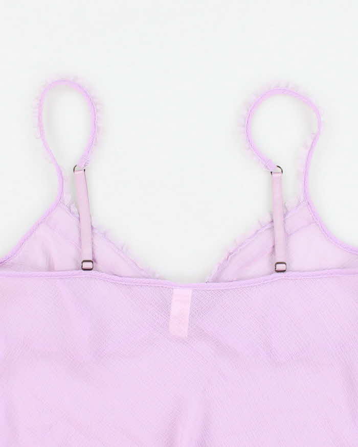 90s JLO Purple Mesh Cami - L