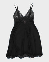Y2k 00s La Vie En Rose Mesh Slip Dress - M