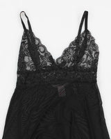 Y2k 00s La Vie En Rose Mesh Slip Dress - M