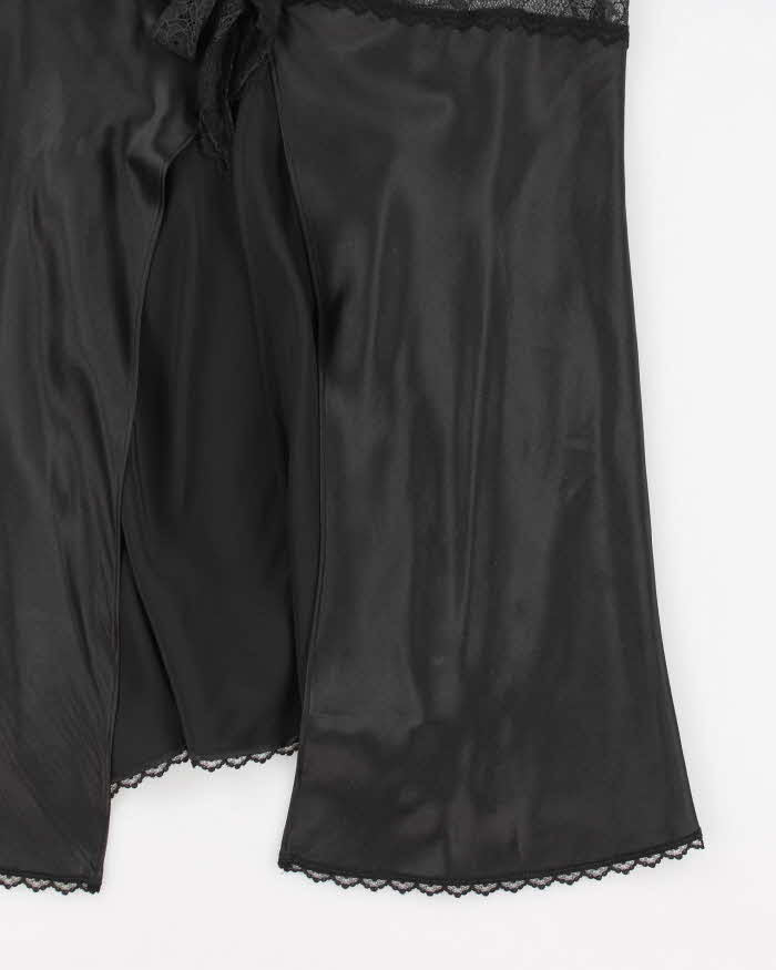 Y2k 00s Victoria's Secret Black Silk Cami - L