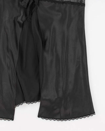 Y2k 00s Victoria's Secret Black Silk Cami - L