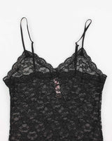 Y2k 00s Victoria's Secret Black Mesh Slip - M