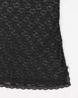 Y2k 00s Victoria's Secret Black Mesh Slip - M