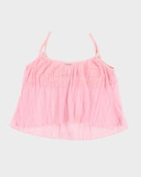 90s La senza Pink Mesh Cami Top - L