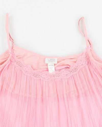 90s La senza Pink Mesh Cami Top - L