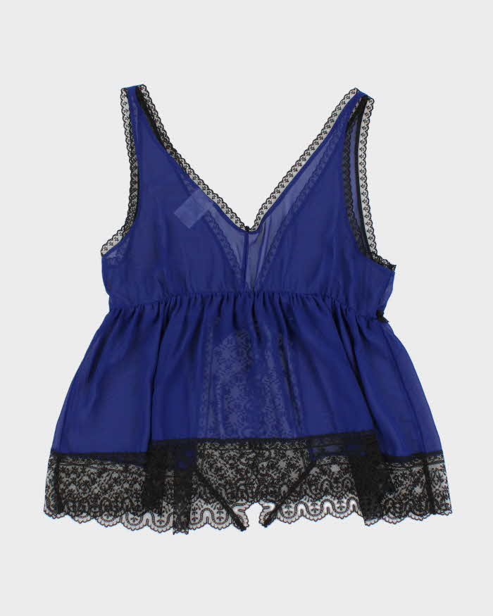 90s In Bloom Navy Cami Top - M