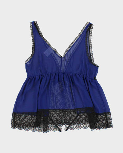 90s In Bloom Navy Cami Top - M