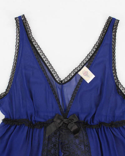 90s In Bloom Navy Cami Top - M