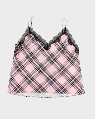 Y2k 00s Victoria's Secret Pink Check Cami - L