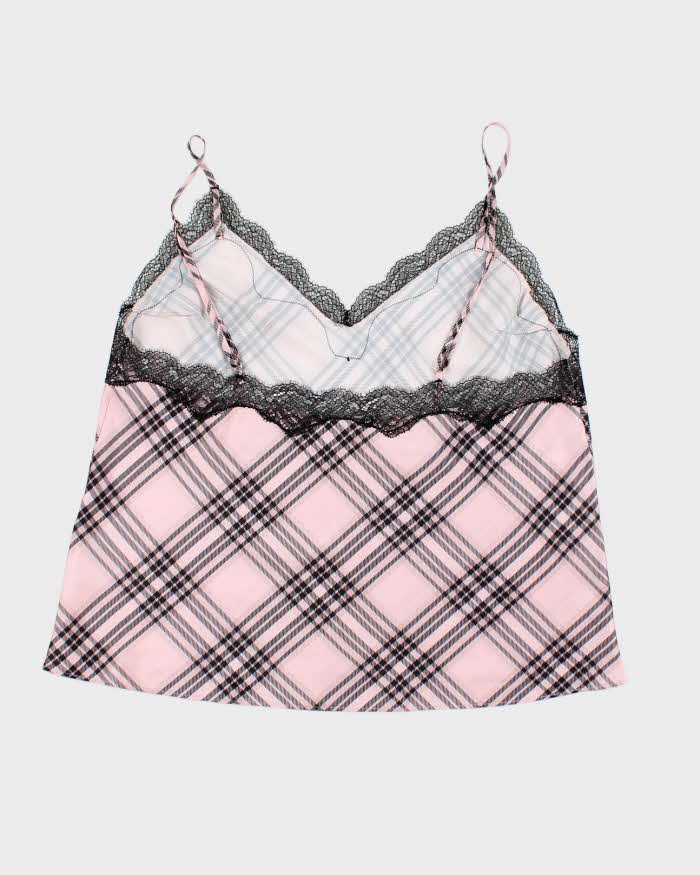 Y2k 00s Victoria's Secret Pink Check Cami - L