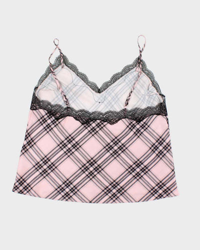 Y2k 00s Victoria's Secret Pink Check Cami - L
