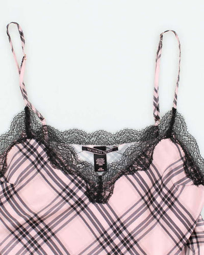 Y2k 00s Victoria's Secret Pink Check Cami - L