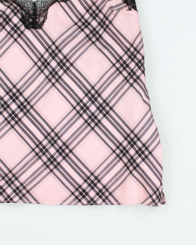 Y2k 00s Victoria's Secret Pink Check Cami - L