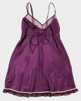 Y2k 00s Linea Donetella Purple Slip Dress - S