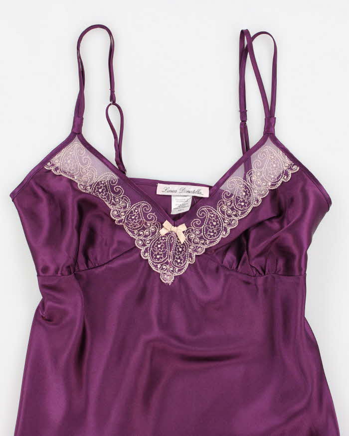 Y2k 00s Linea Donetella Purple Slip Dress - S