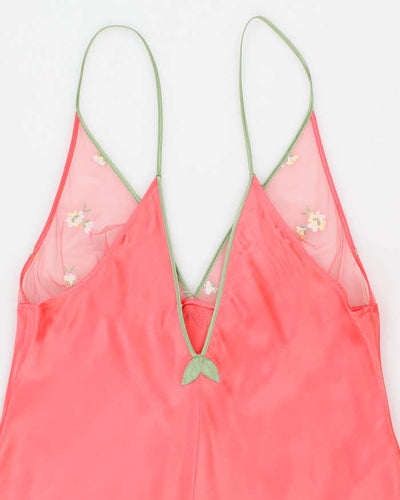 Vintage Malizia Pink Slip Maxi Dress - M