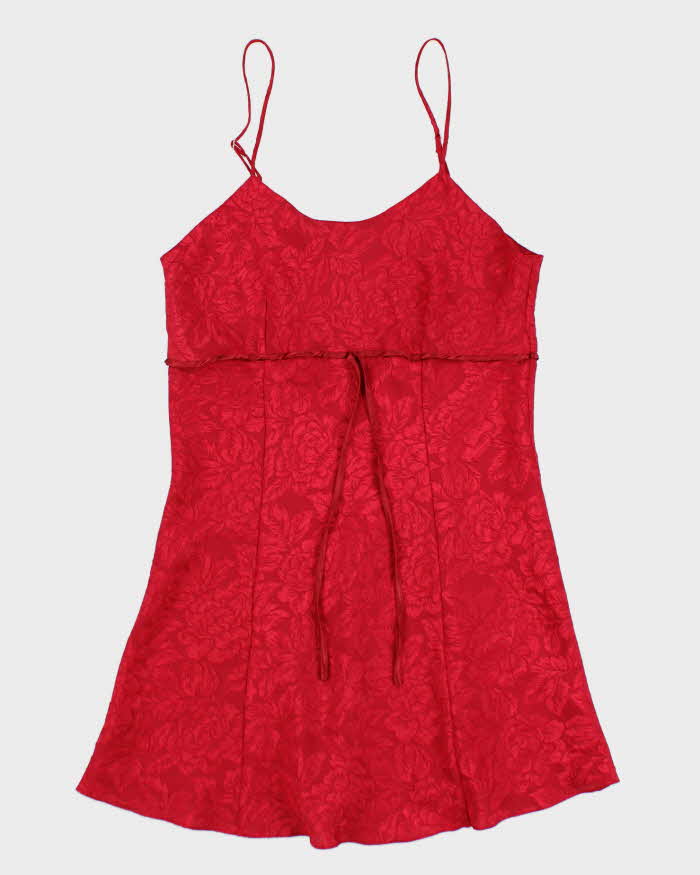 Vintage 90s La Senza Red Slip Dress - M