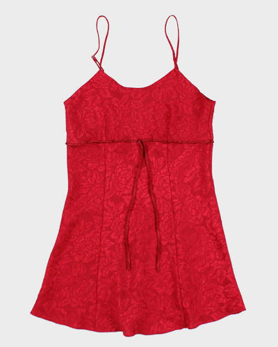 Vintage 90s La Senza Red Slip Dress - M