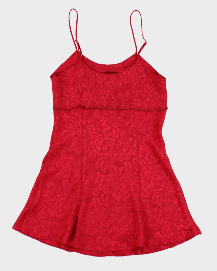 Vintage 90s La Senza Red Slip Dress - M