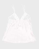 Y2k 00s White Lingerie Cami Top - M