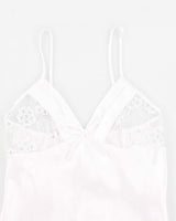 Y2k 00s White Lingerie Cami Top - M