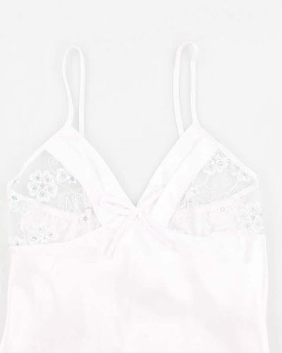 Y2k 00s White Lingerie Cami Top - M