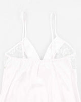 Y2k 00s White Lingerie Cami Top - M