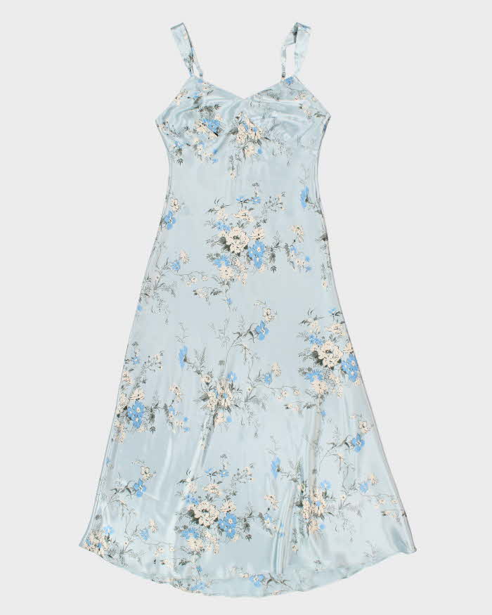 Jones New York Blue Floral Slip Dress - S