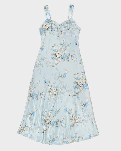 Jones New York Blue Floral Slip Dress - S