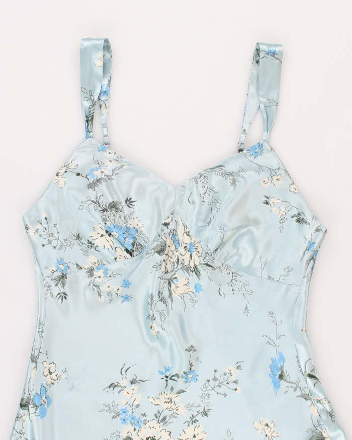 Jones New York Blue Floral Slip Dress - S
