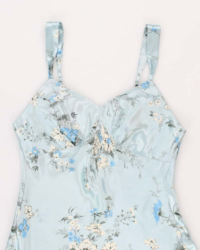 Jones New York Blue Floral Slip Dress - S