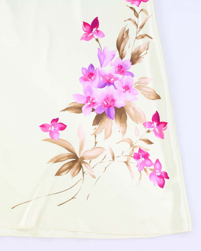 Valerie Stevens Green Floral Slip Dress - M