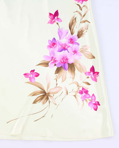Valerie Stevens Green Floral Slip Dress - M