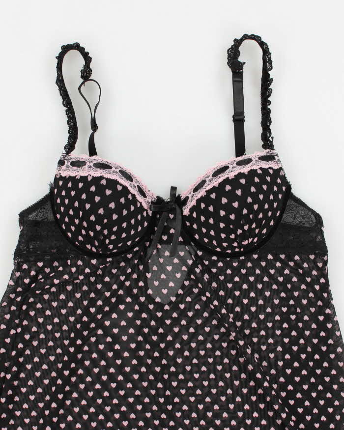 Y2k 00s Rampage Mesh Lingerie Top - M