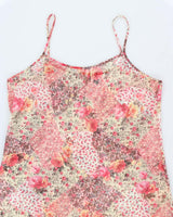 Y2k 00s Mesh Floral Lingerie Slip Dress - L