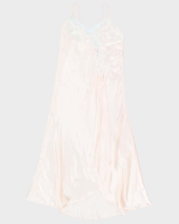 90s La Lingerie Light Pink Slip Dress - S