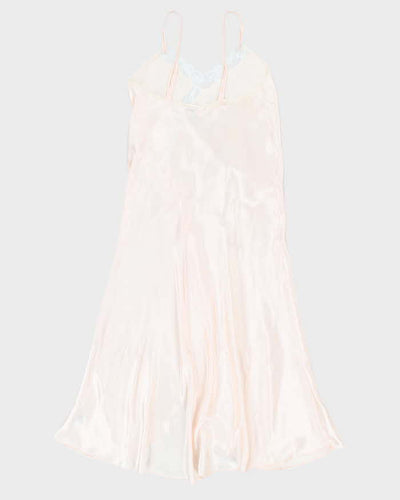 90s La Lingerie Light Pink Slip Dress - S