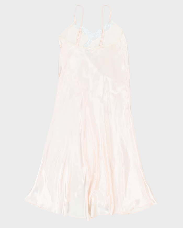90s La Lingerie Light Pink Slip Dress - S Rokit 90s La Lingerie Light Pink Slip Dress - S Rokit
