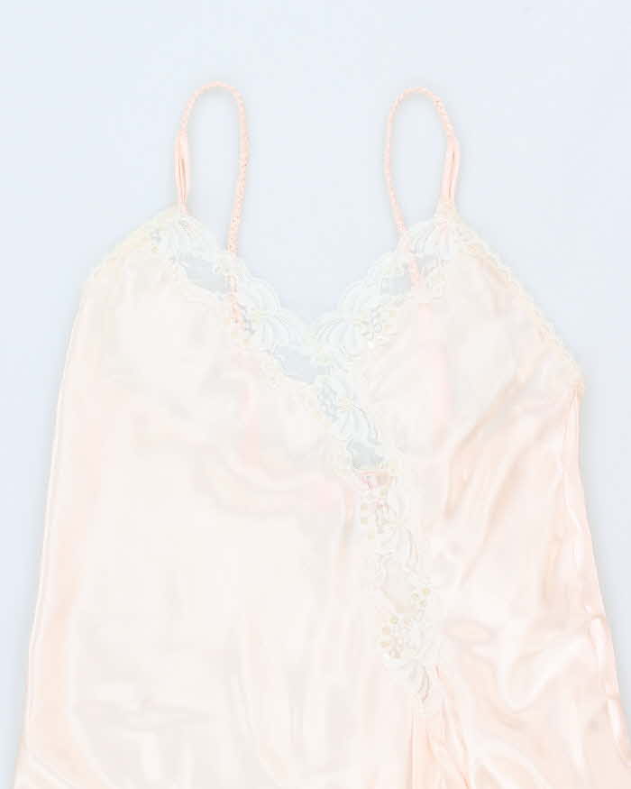 90s La Lingerie Light Pink Slip Dress - S