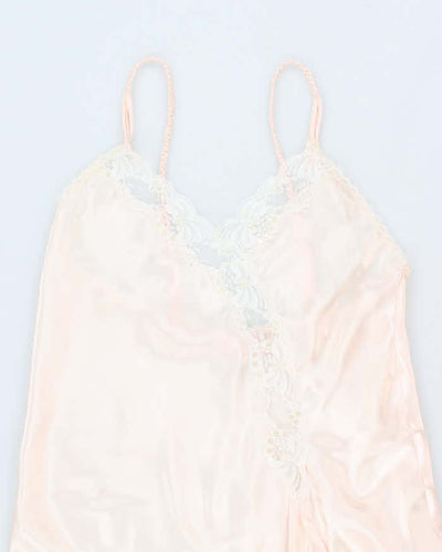 90s La Lingerie Light Pink Slip Dress - S